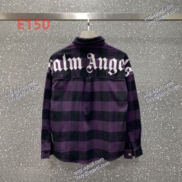お買い得品 パーム エンジェルス Palm Angels 2020秋冬 スーパーコピー 代引 ブルゾン 2色可選 断頭熊アルファベットプリントLOGO長袖シャツ